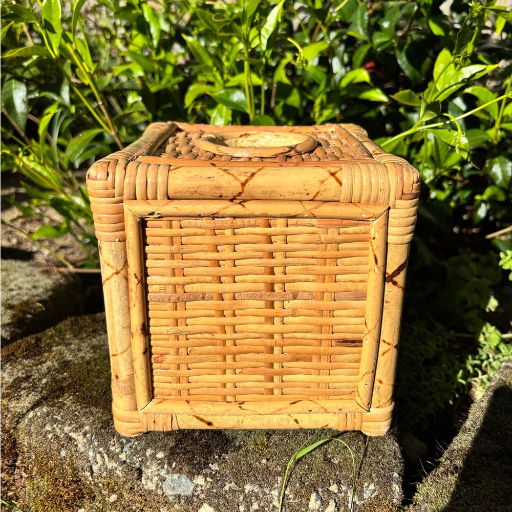 Wicker,BambooTissue Box Cover - Picture 5 of 8